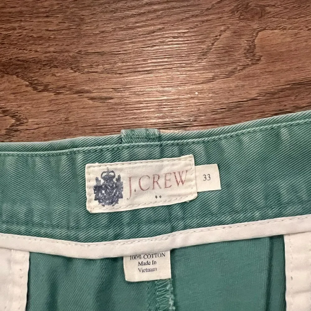 J. Crew Mens Green Shorts